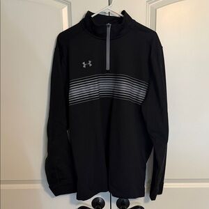 Under Armour Black Quarter-Zip with Gray Accents